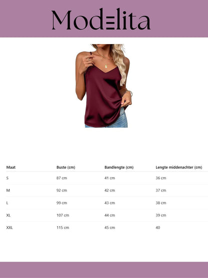 Satin Glow Top - modelita.nl
