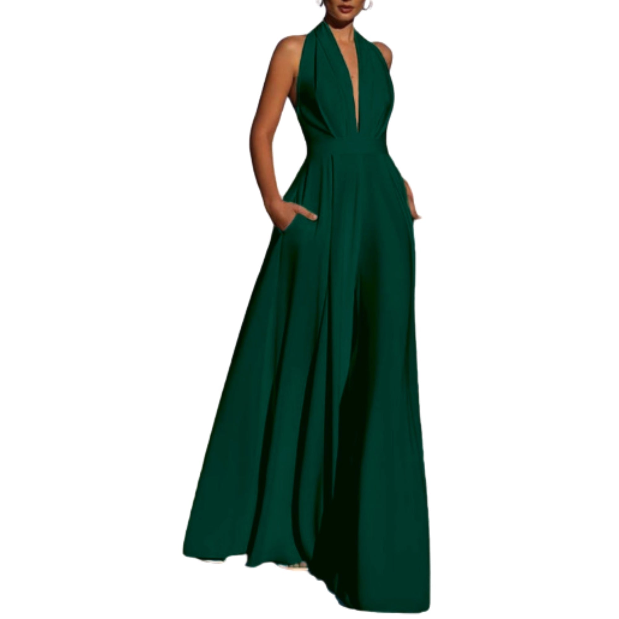 Seraphina Halter Jumpsuit - modelita.nl