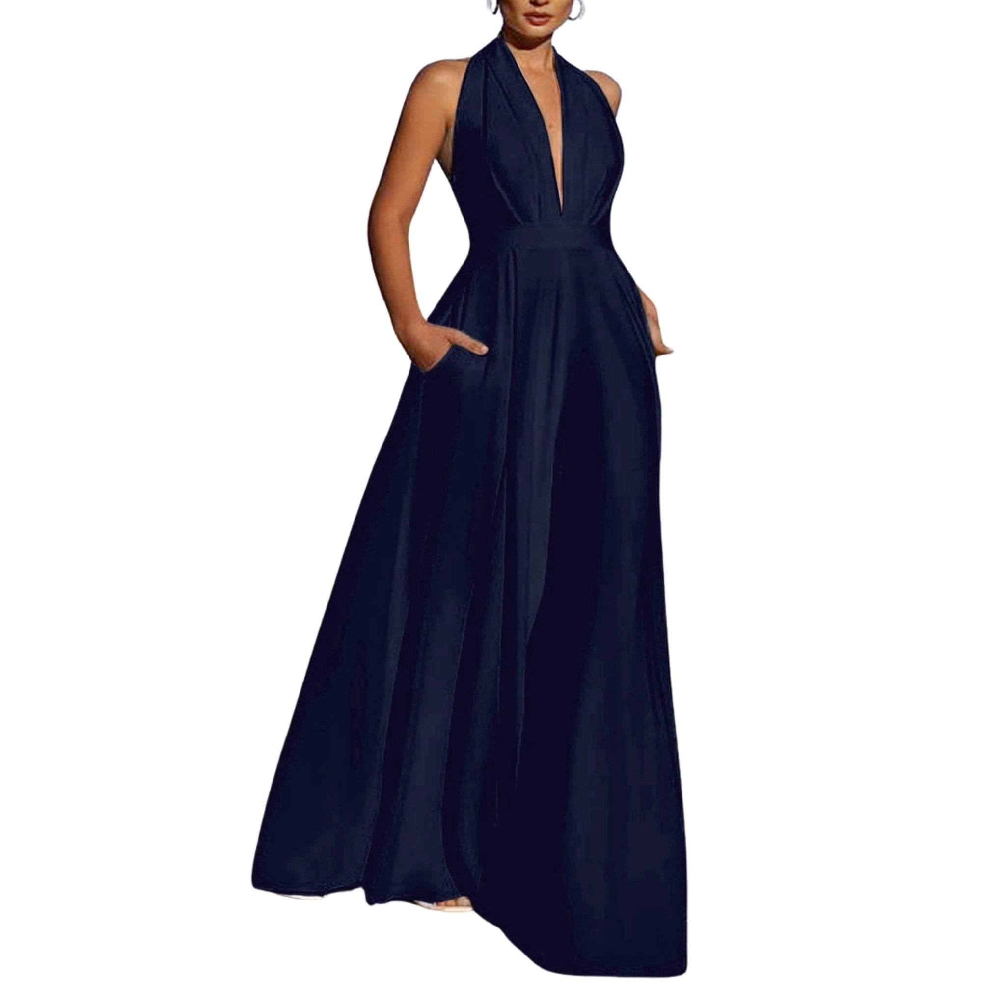 Seraphina Halter Jumpsuit - modelita.nl