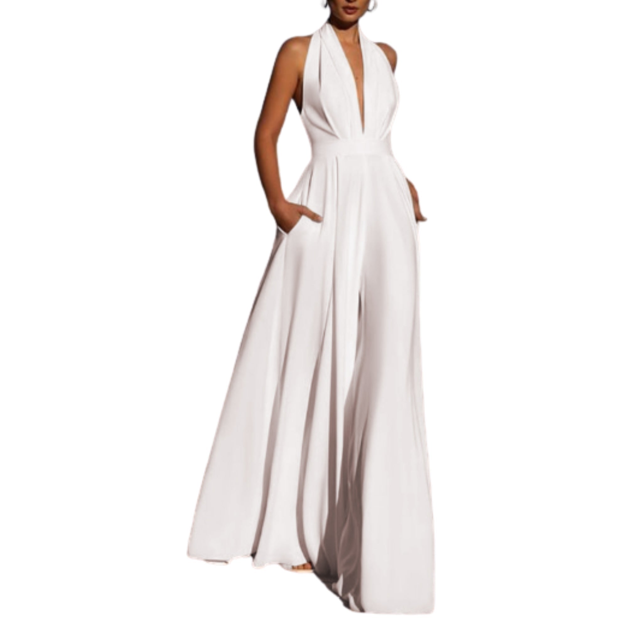 Seraphina Halter Jumpsuit - modelita.nl