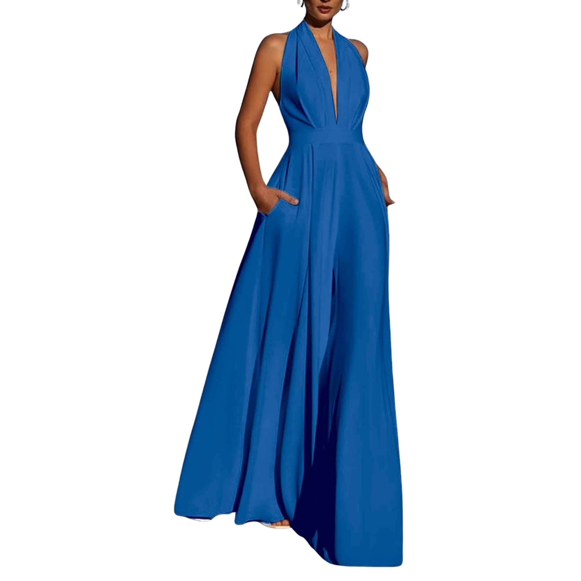 Seraphina Halter Jumpsuit - modelita.nl