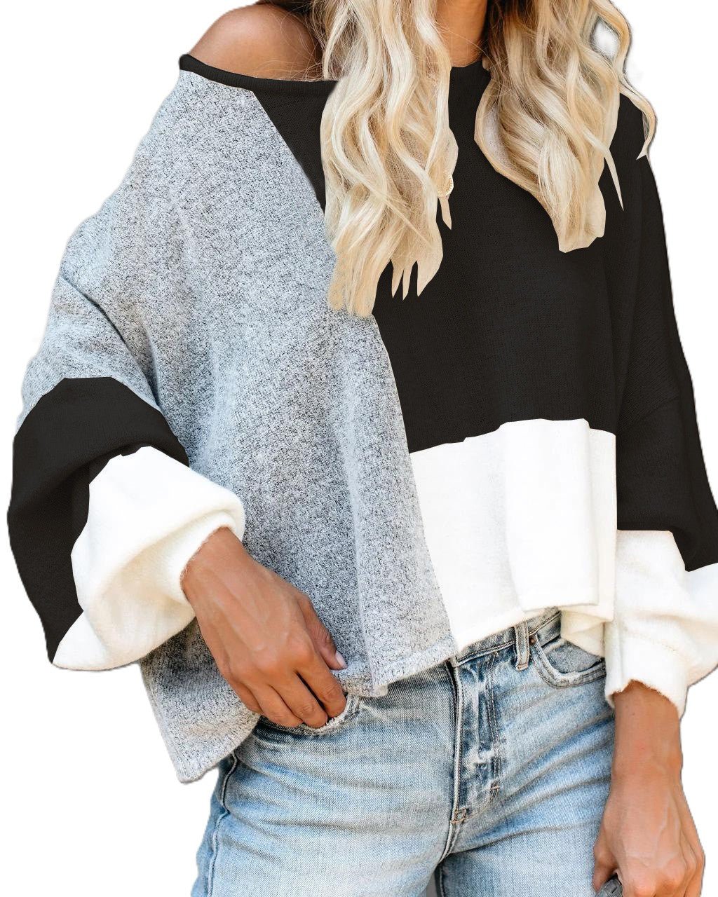 Shadow Block Trui - modelita.nl