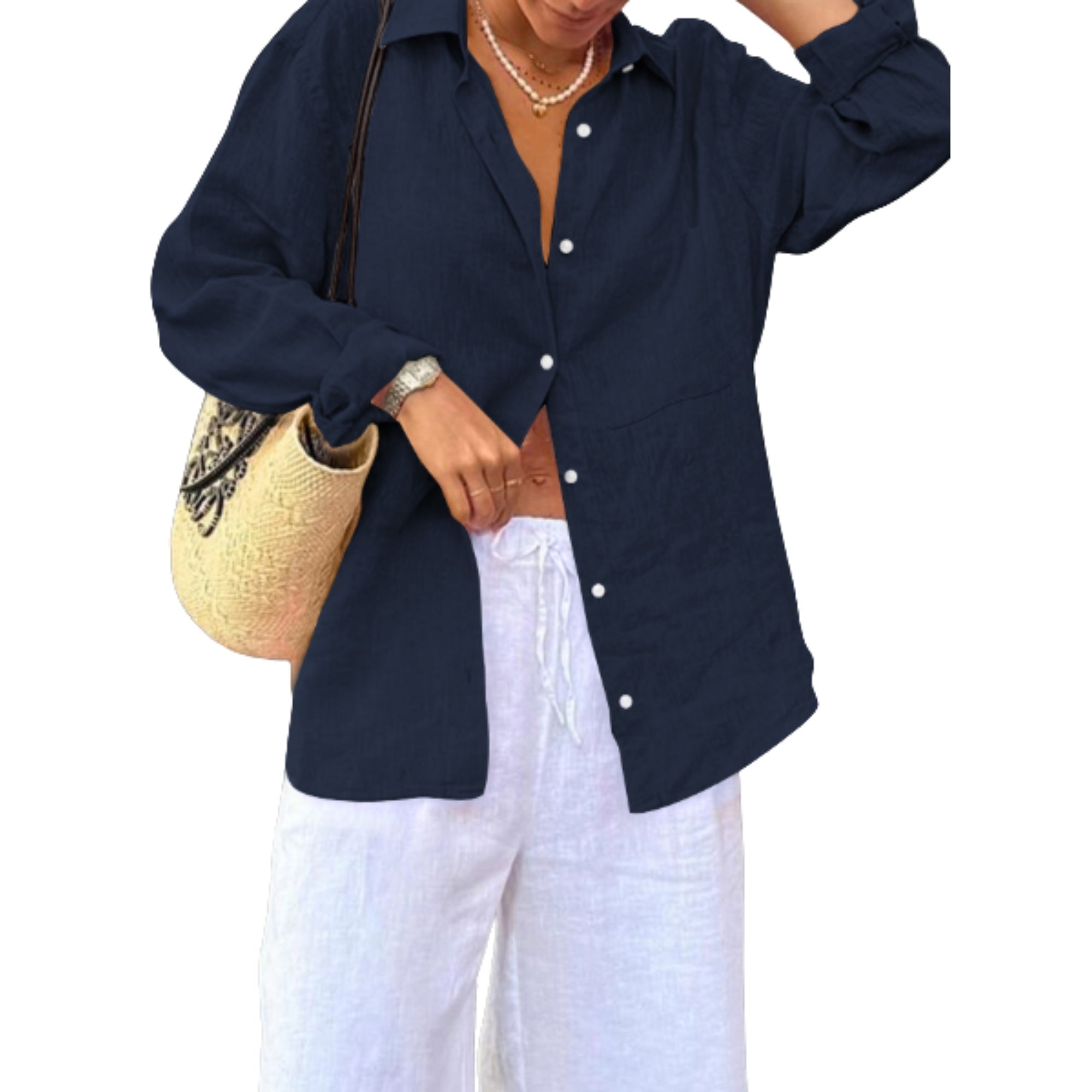 Soleia Cotton Blouse - modelita.nl