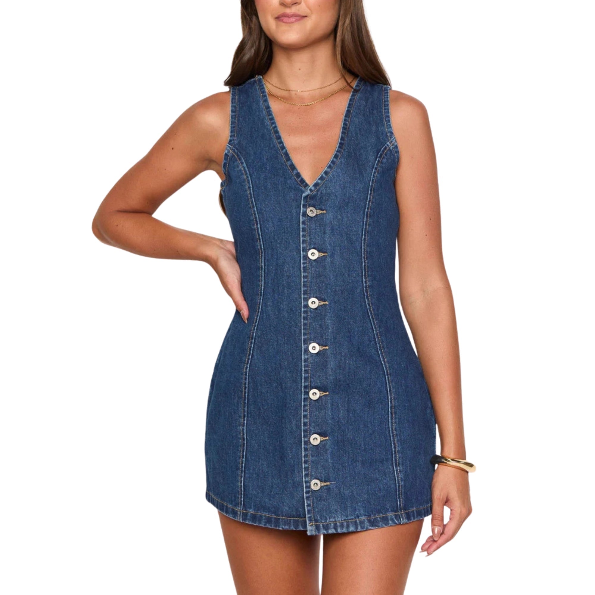 Sorella Denim Jurk - modelita.nl