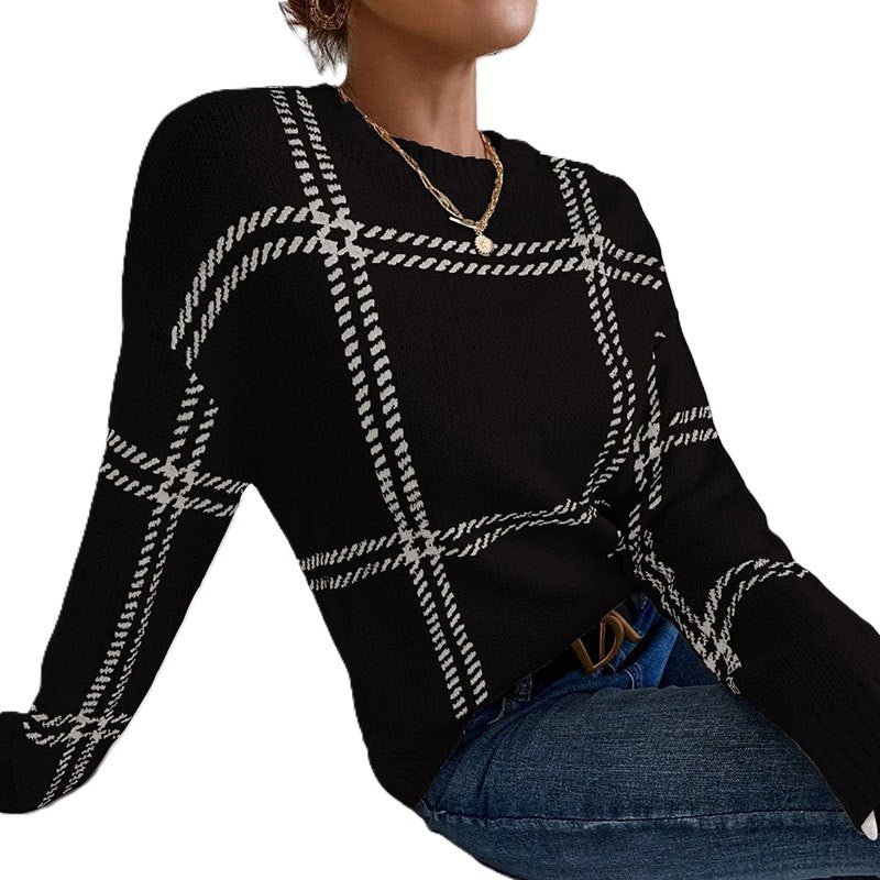 Urban Plaid Trui - modelita.nl