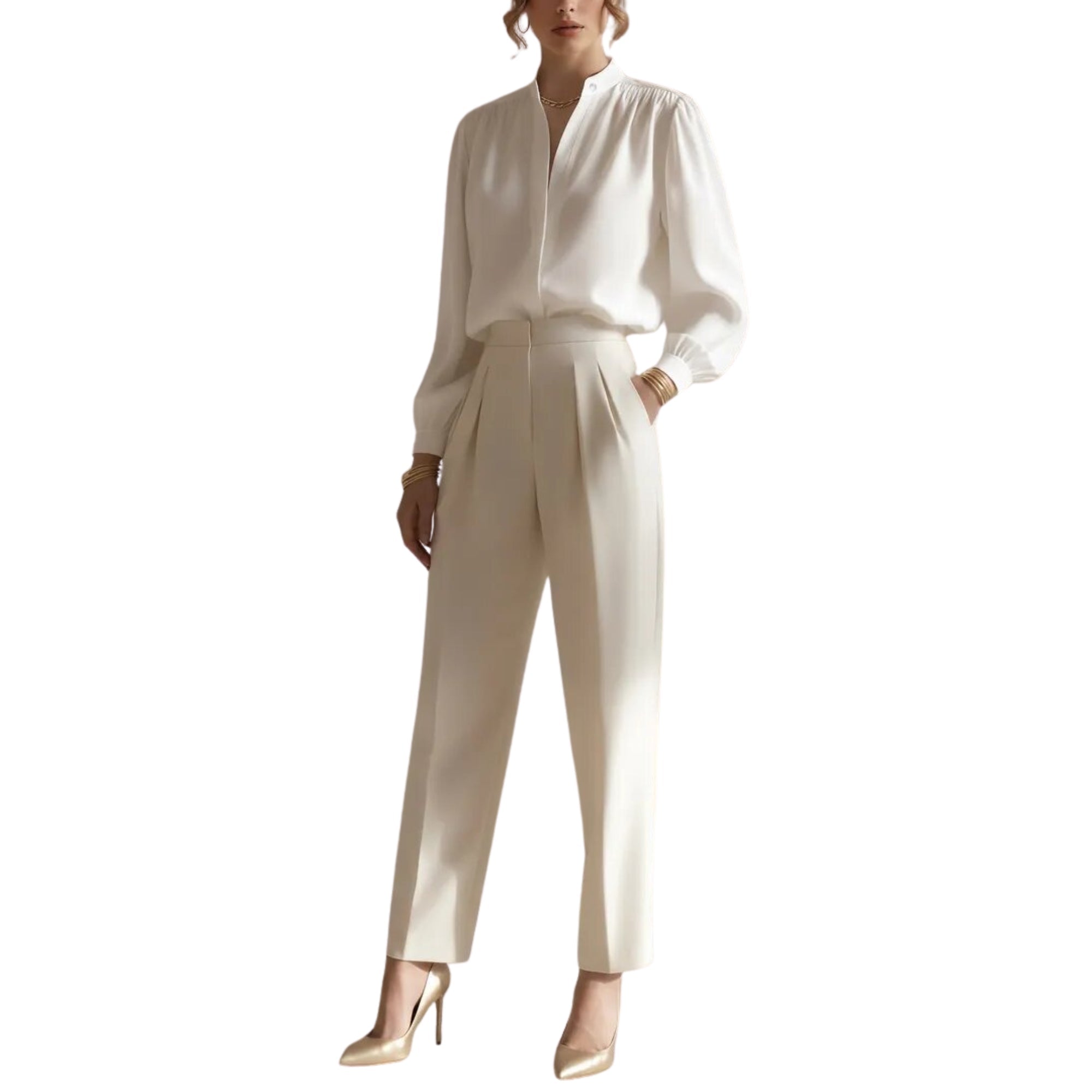 Valenne Satin Blouse - modelita.nl