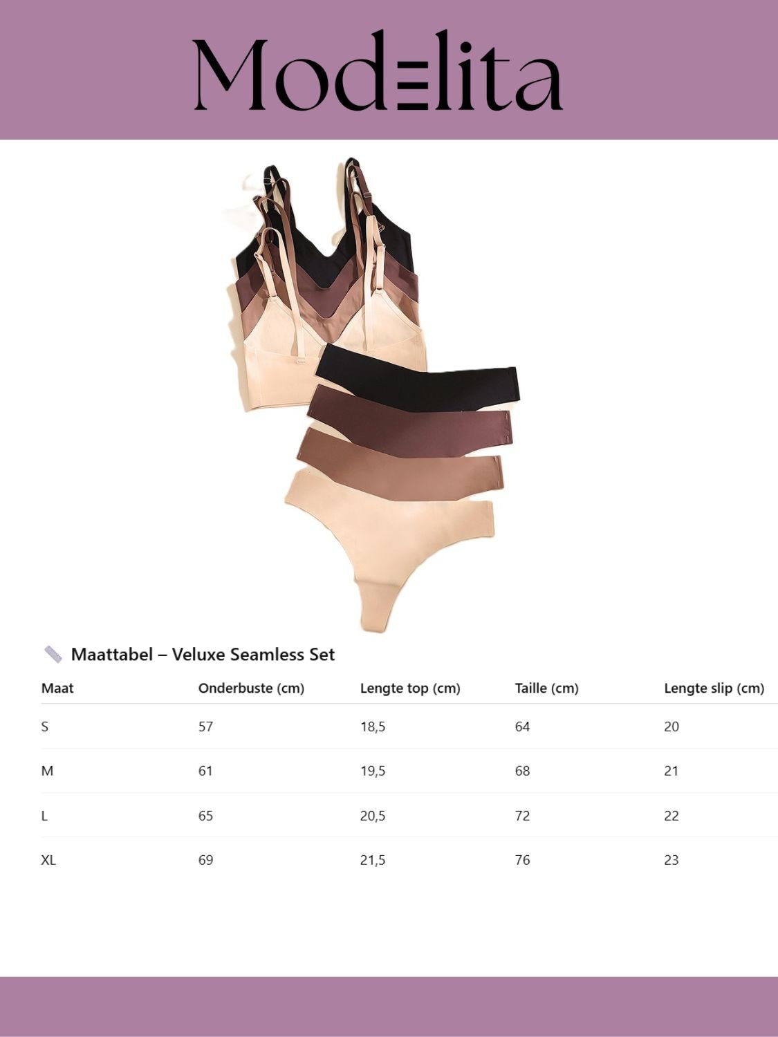 Veluxe Seamless Set - modelita.nl