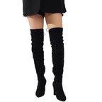 Velvet Frost Overknee Laarzen - modelita.nl