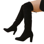 Velvet Frost Overknee Laarzen - modelita.nl