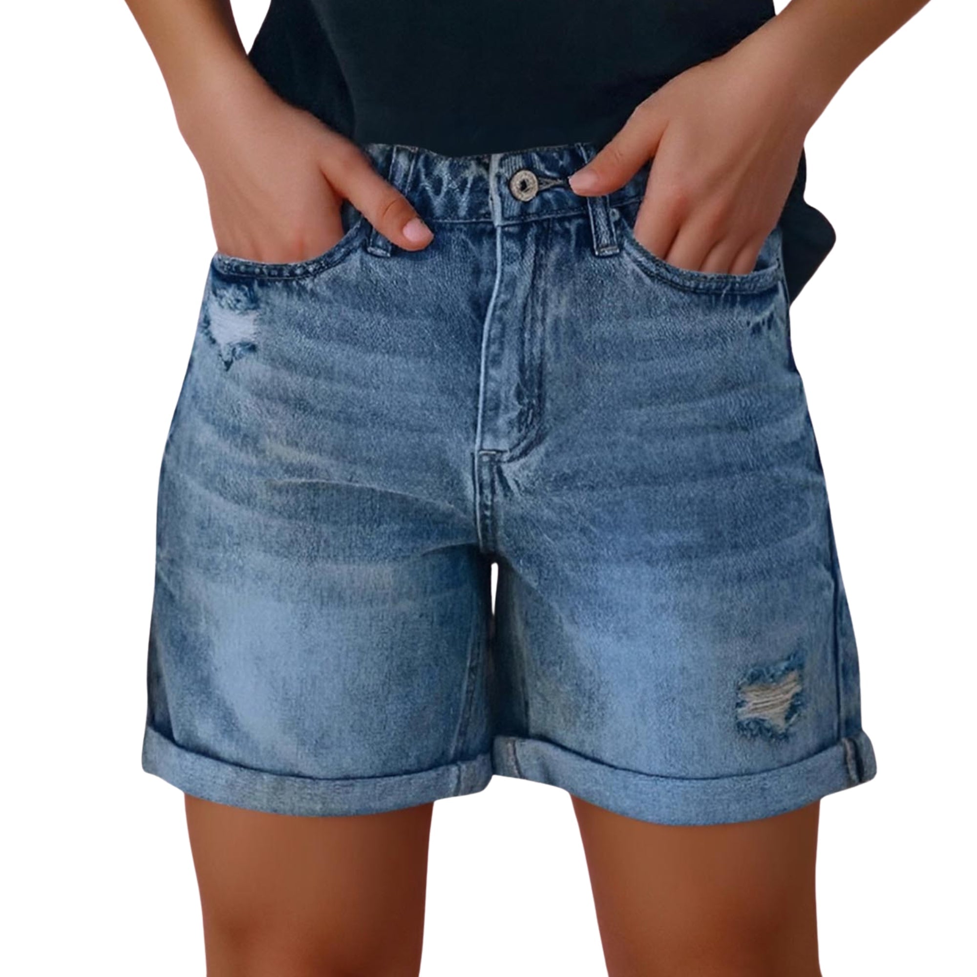 Virel Denim Shorts - modelita.nl