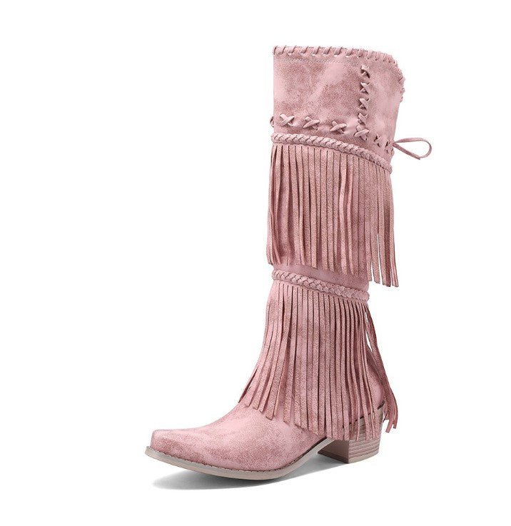 Wild West Fringe Boots - modelita.nl