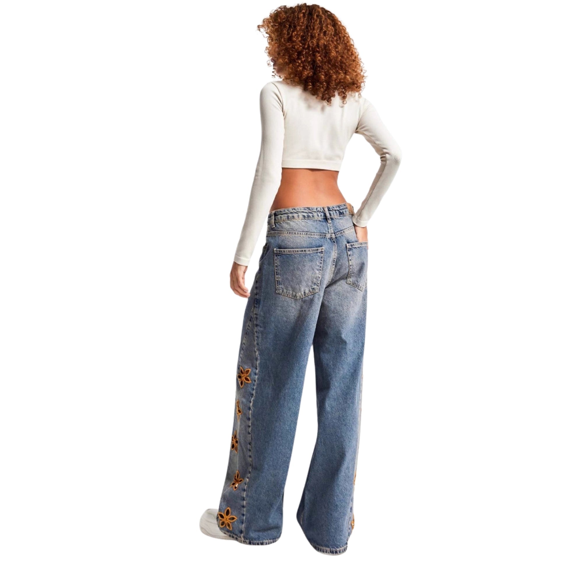 Wildflower Denim Jeans - modelita.nl