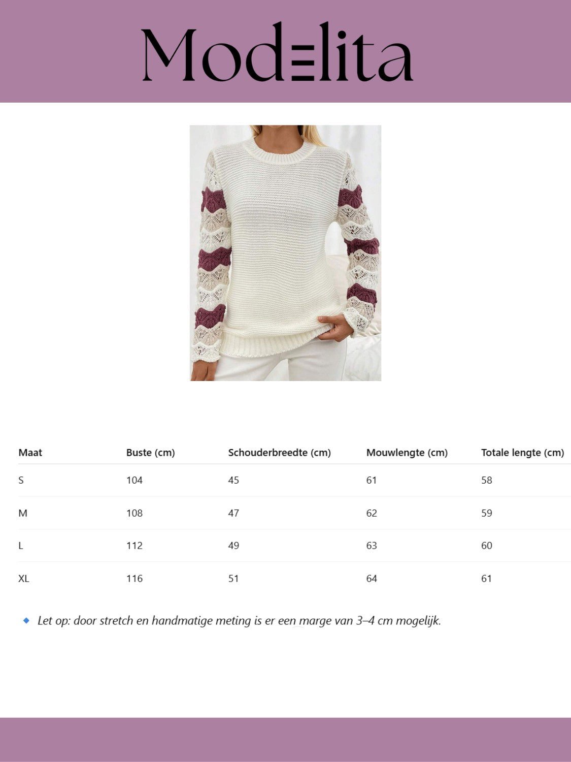Woven Harmony Trui - modelita.nl