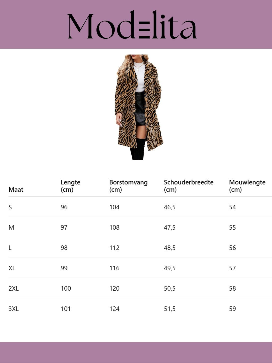 Zebrina Jas - modelita.nl